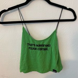 O-mighty Wknd cropped tank